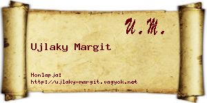 Ujlaky Margit névjegykártya